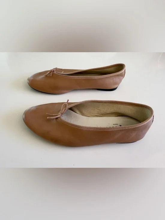 Repetto Lilouh Leather Ballet Flats Carnation Nude Pink Size 40 fits 8.5 or 9 US - Picture 8 of 12